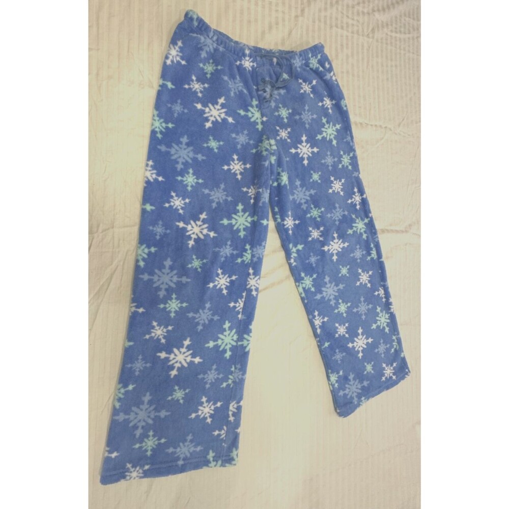 🌎🌎🌎 JOE BOXER MENS FLEECE SNOWFLAKES LOUNGE PAJAMA PANTS SIZE M 🌎🌎🌎